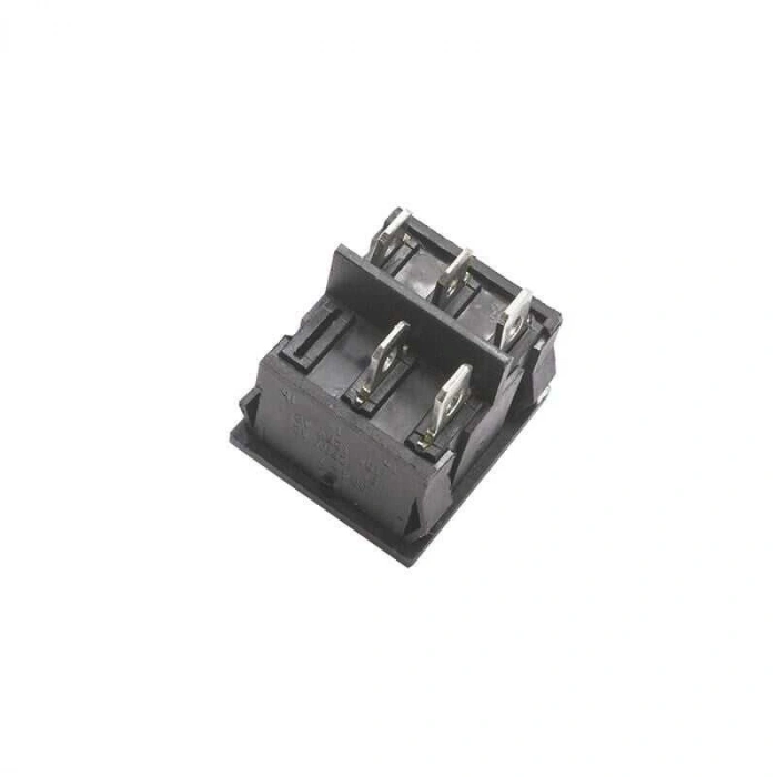 KCD2-502 İkili ON-OFF-ON Switch 5 Pin - Siyah