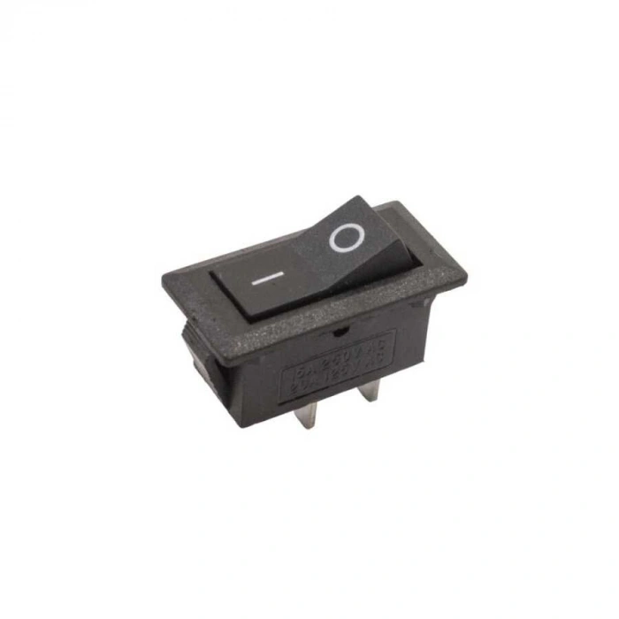 KCD3 Tekli Dar 2-Pin On/Off Anahtar - Siyah