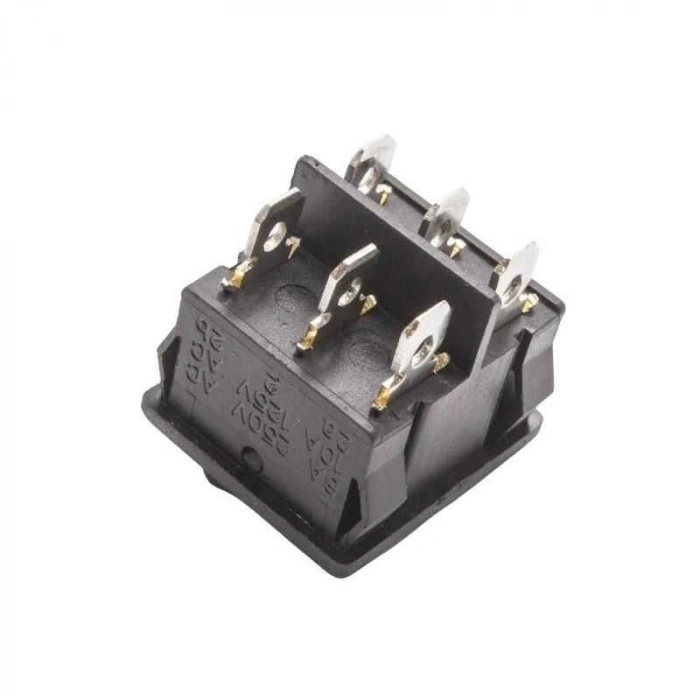 KCD4-602 ON-OFF Switch 6 Pin Siyah