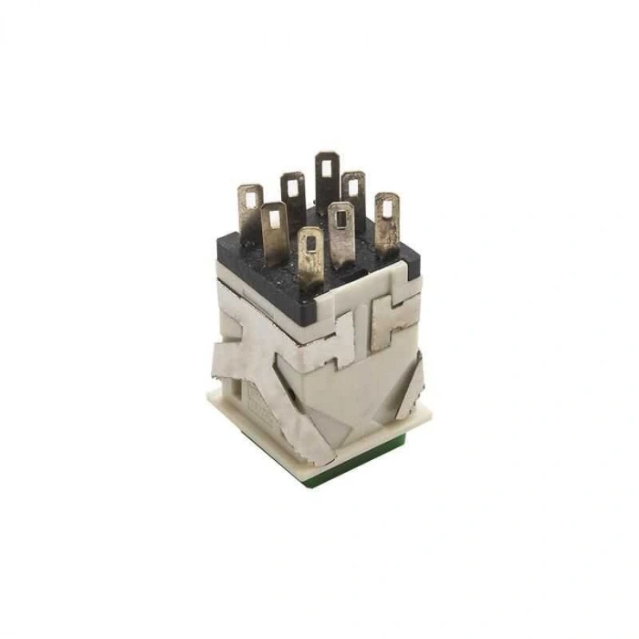 KD2-21 19mm Işıklı Yaylı Push Buton - Yeşil