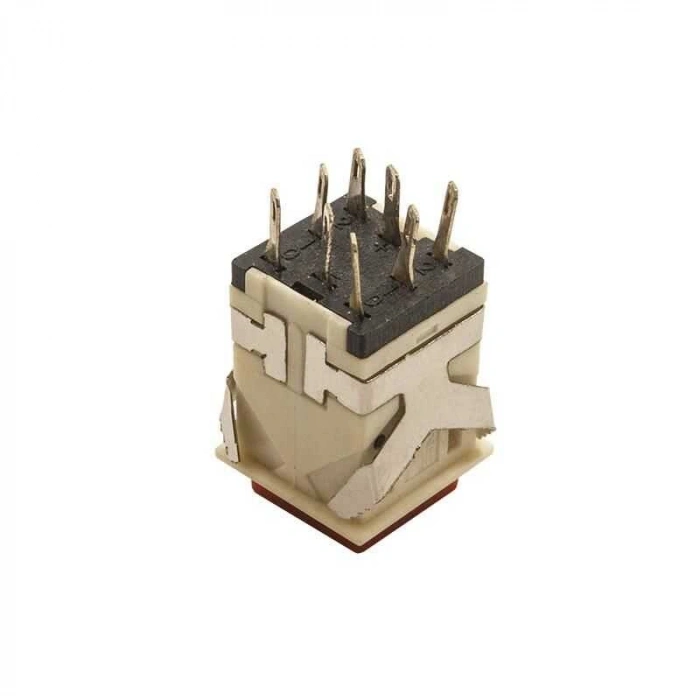 KD2-22 19mm Işıklı Anahtarlı Push Buton - Kırmızı