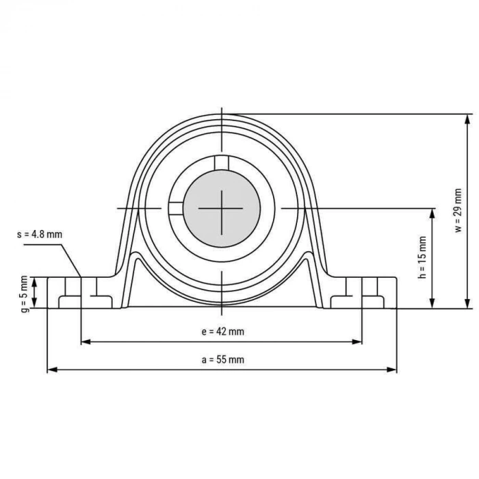KP08 Yataklı Rulman 8mm