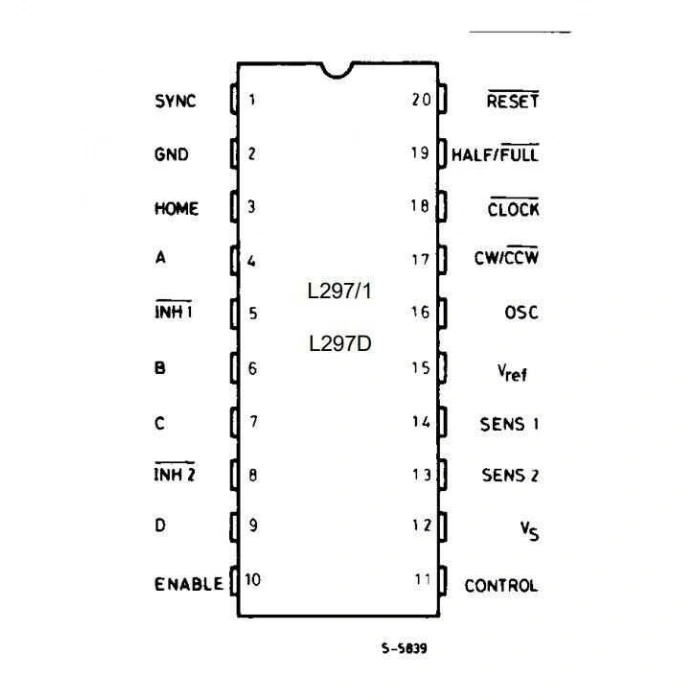 L297D SOIC-20 Smd Motor Sürücü Entegresi