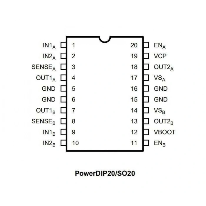 L6205N DIP-20 Motor Sürücü Entegresi