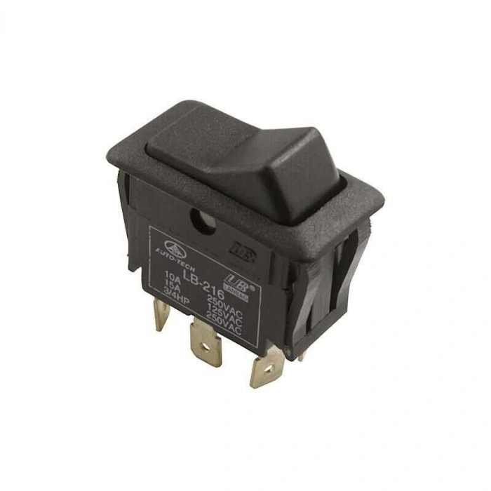 LB-216 On/Off Anahtar 6 Pin - Siyah