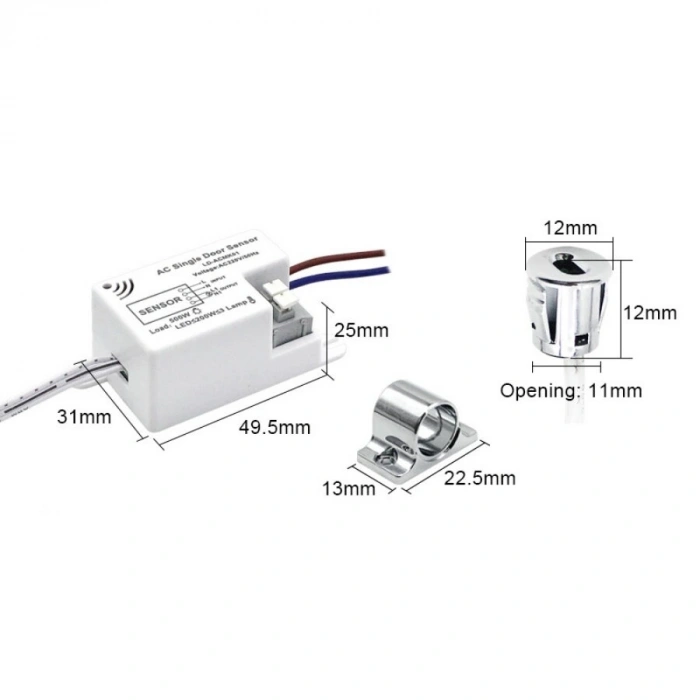 LD-ACMK01 AC 220V Tek Kapı Dolap Aydınlatma Sensörü