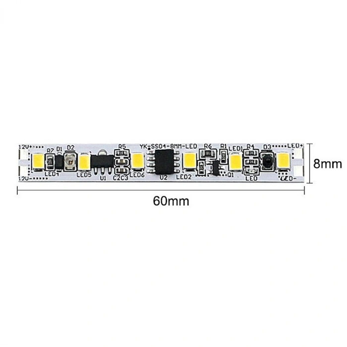 LD-MKN-004 12-24V 3A 4000K Işıklı Temassız El Algılama Dolap Aydınlatma Sensörü