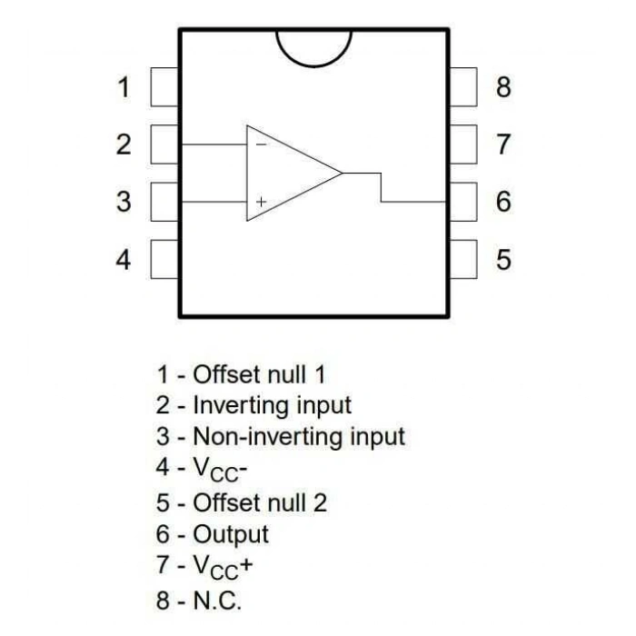 LF351N DIP-8 OpAmp Entegresi