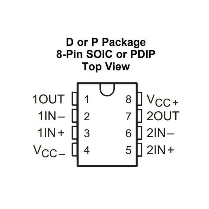 LF353DR SOIC-8 Amplifikatör Entegresi