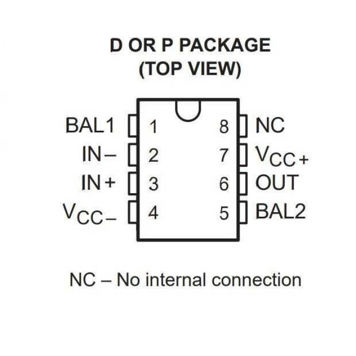 LF411CN DIP-8 OpAmp Entegresi