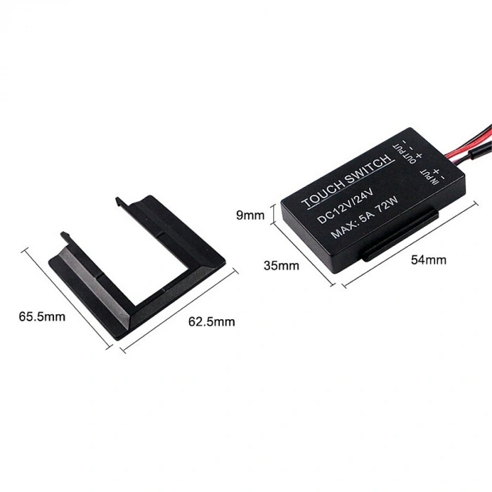 LJ-CM-02 12-24V 5A Tek Renk Dokunmatik Ayna Sensörü