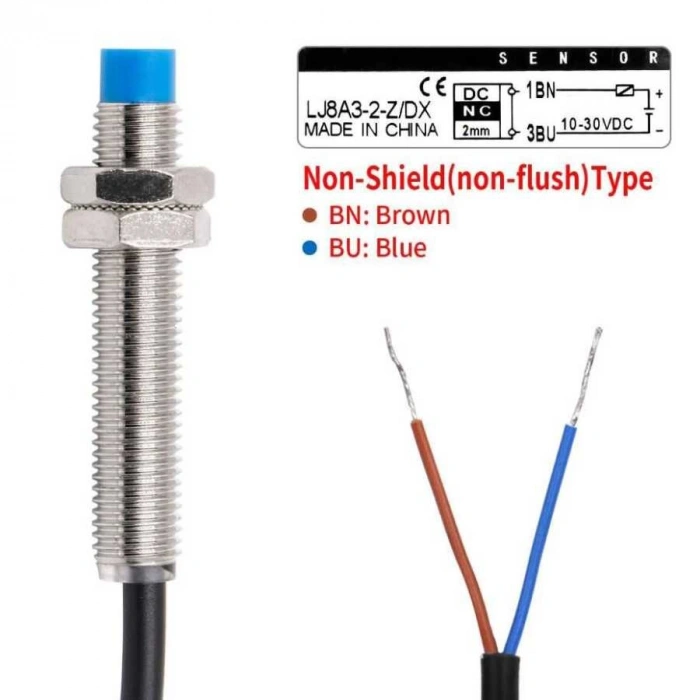LJ8A3-2-Z/DX 6-36V 2mm NC Endüktif Mesafe Sensörü