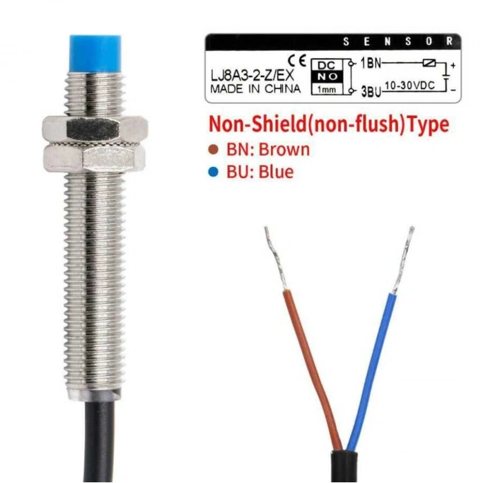LJ8A3-2-Z/EX 6-36V 2mm NO Endüktif Mesafe Sensörü