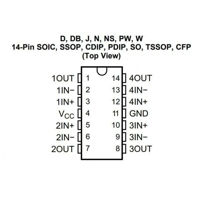 LM224 SMD SO14 Entegre