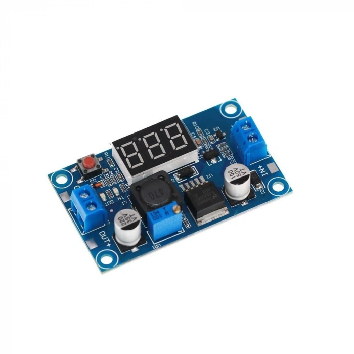 LM2596 Göstergeli Ayarlanabilir Voltaj Regülatör Kartı