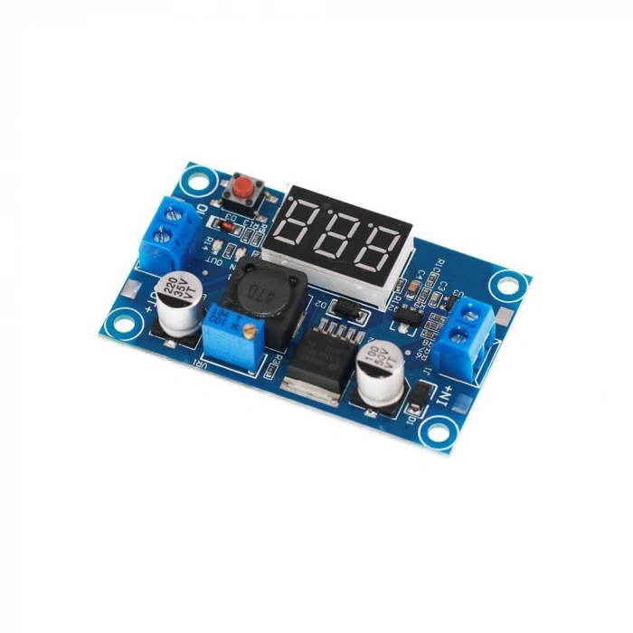 LM2596 Göstergeli Ayarlanabilir Voltaj Regülatör Kartı