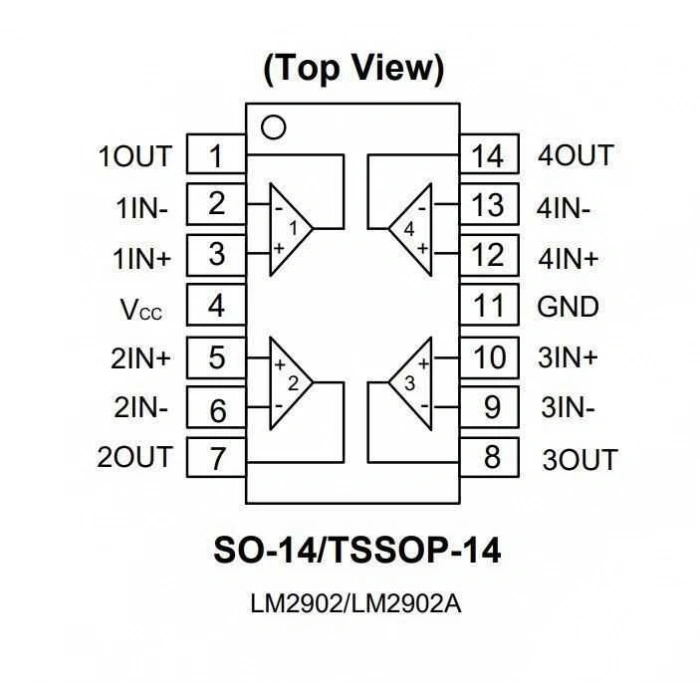 LM2902 SMD SO14 Entegre