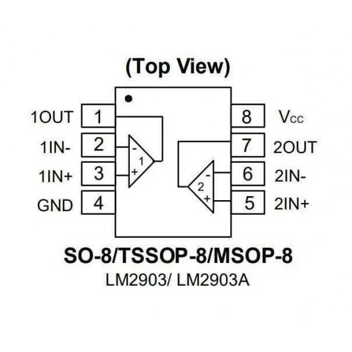LM2903 SMD SO8 Entegre