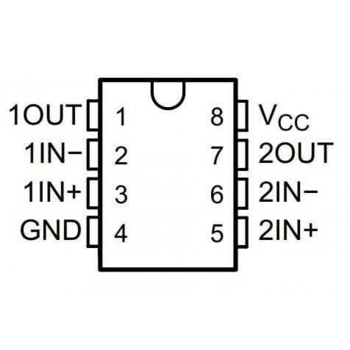 LM293 SOIC-8 Komparatör Entegresi