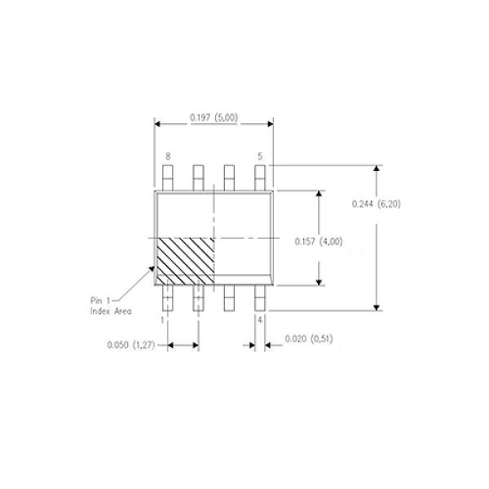 LM358 SMD OpAmp Entegresi SOIC-8