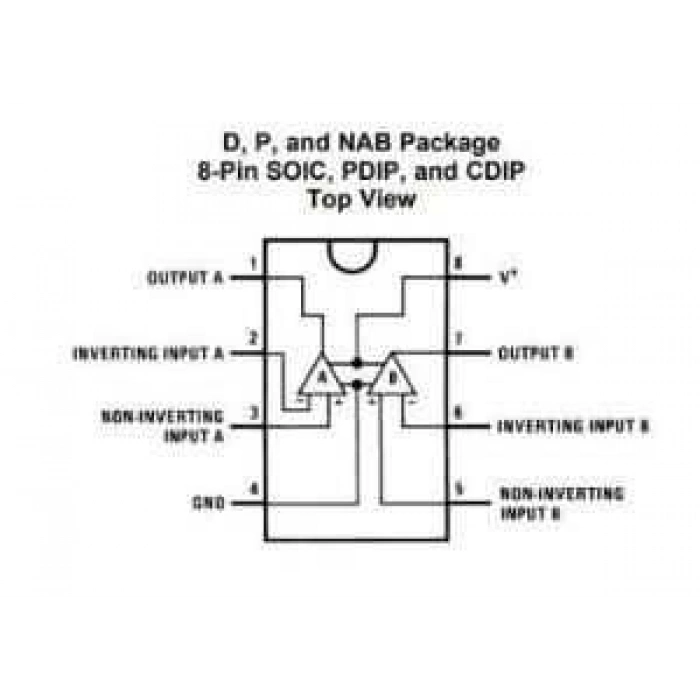 LM358P DIP-8 Op-Amp Entegresi