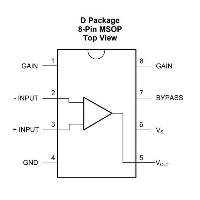 LM386 DIP8 Entegre