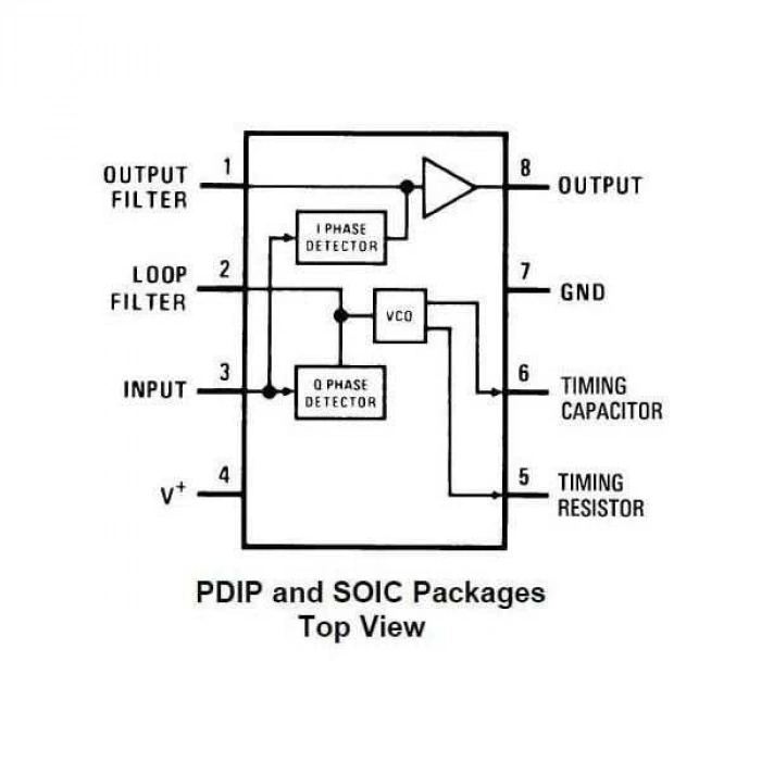 LM567CN DIP-8 Codec Entegresi
