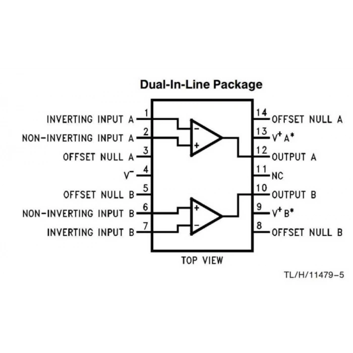 LM747 DIP-14 OpAmp Entegresi