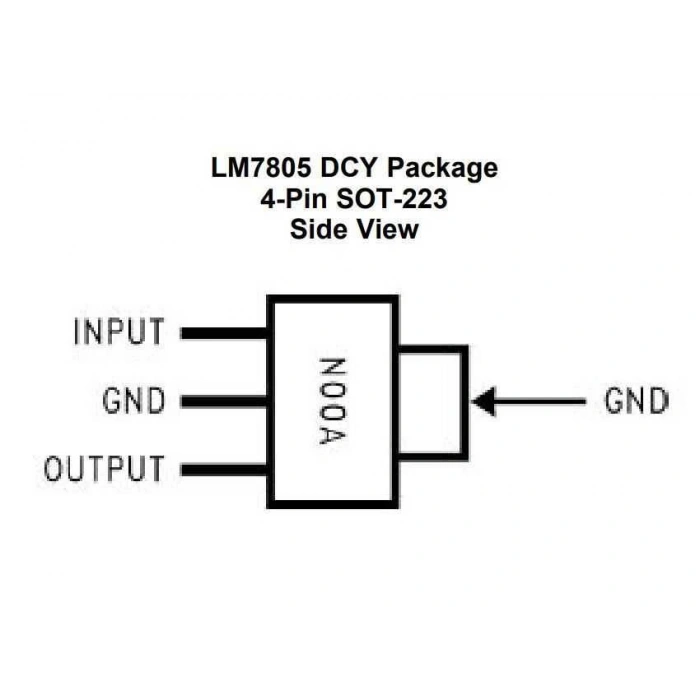 LM7805MP/NOPB 5V 1.5A Ayarlı Voltaj Regülatörü