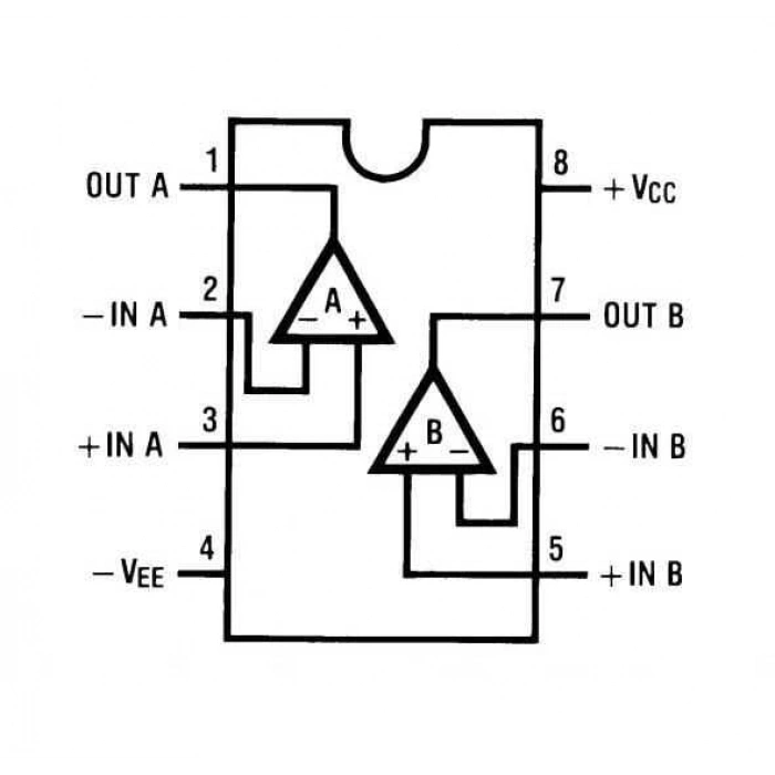 LM833N DIP-8 Amplifikatör Ses Entegresi