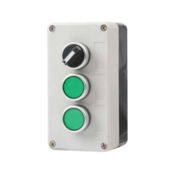 Mandal Switch ve İkili Yeşil Push Buton Kutusu
