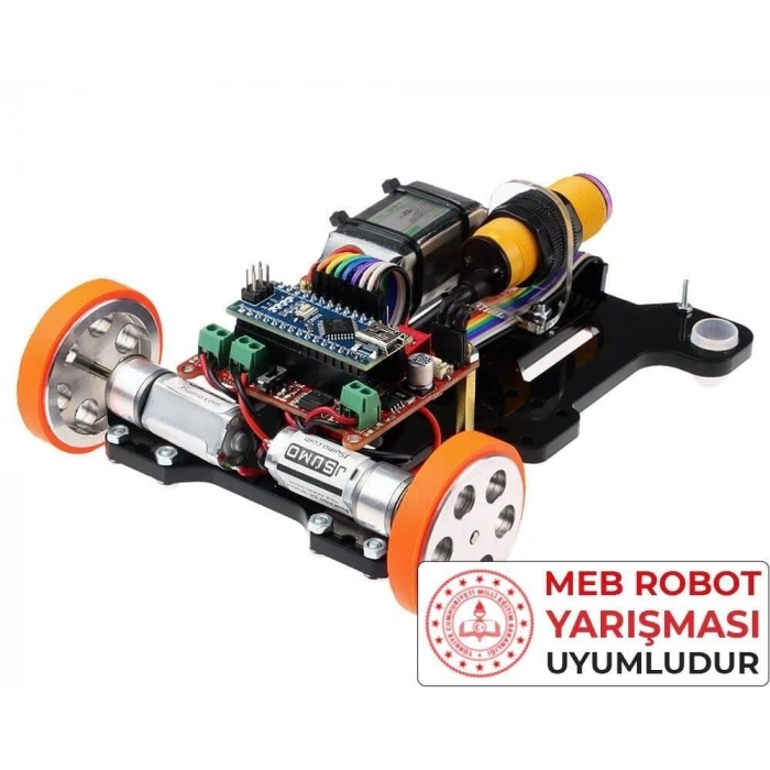 Maraton Hızlı Çizgi İzleyen Robot Kiti montajlı