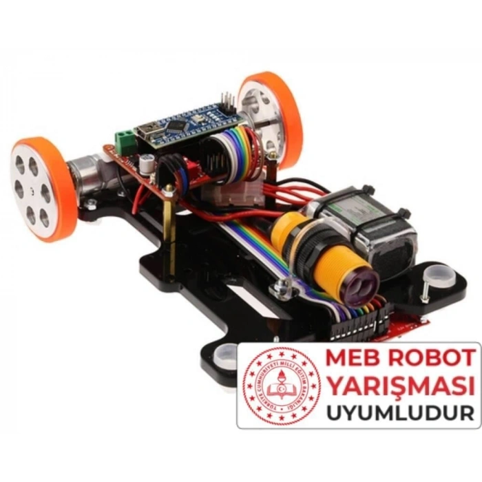Maraton Hızlı Çizgi İzleyen Robot Kiti montajlı