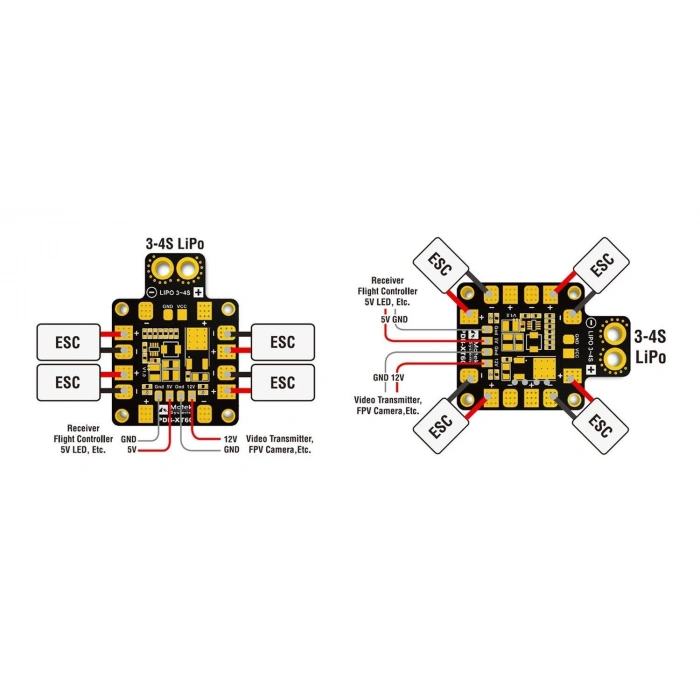 Matek XT60 Bec 5V 12V Esc Güç Dağıtım Kartı