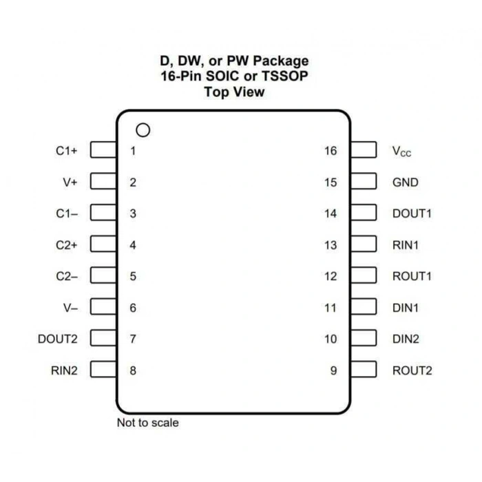 MAX202 SMD SO16 Entegre