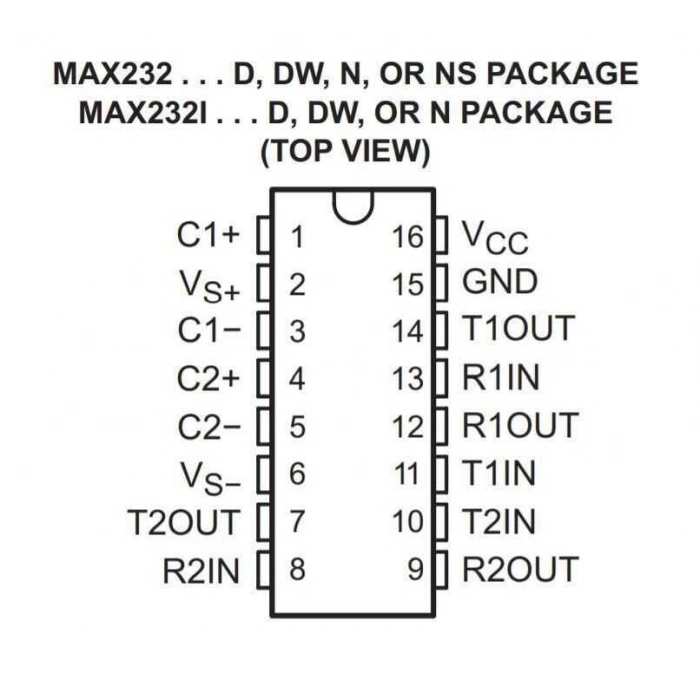 MAX232 SMD SO16 Entegre