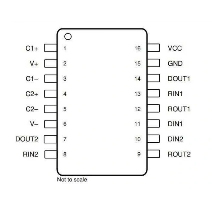 MAX3232CSE SOIC-16 SMD RS Seri Protokol Entegresi