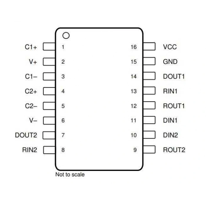 MAX3232IDR SOIC-16 SMD Entegre