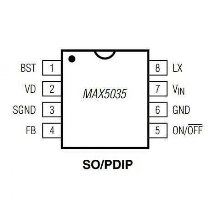 MAX5035BASA+ SOIC- 8 5V 1A Voltaj Regülatör Entegresi