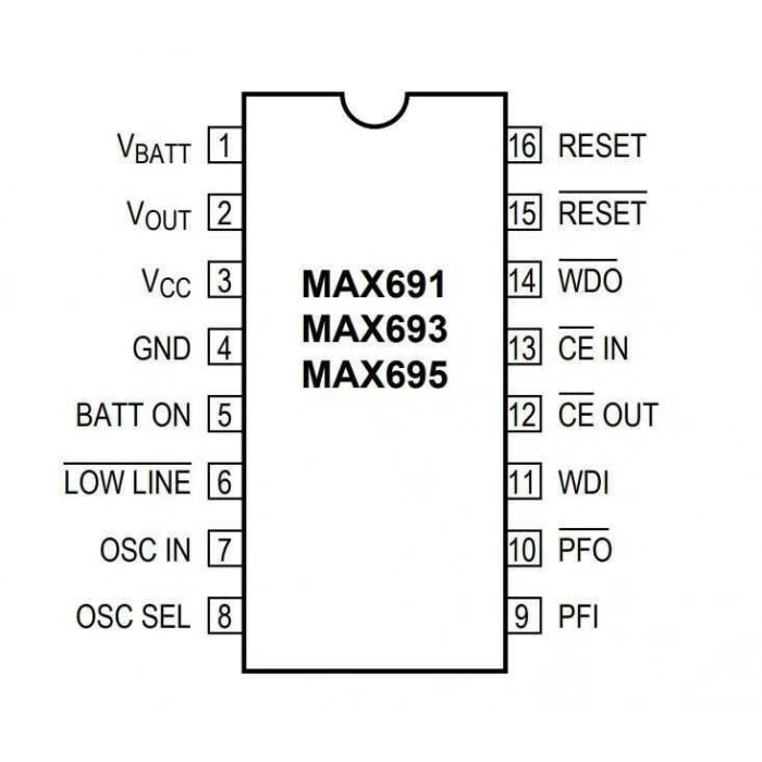 MAX691EWE WSOIC-16 SMD Entegre