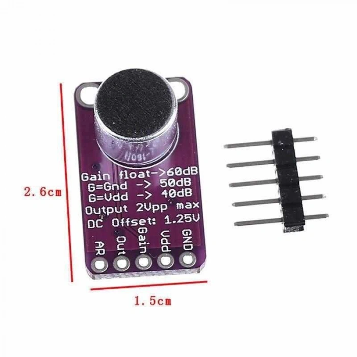 MAX9814 Mikrofon Amplifikatör Yükselteç - Ses Algılama Sensörü