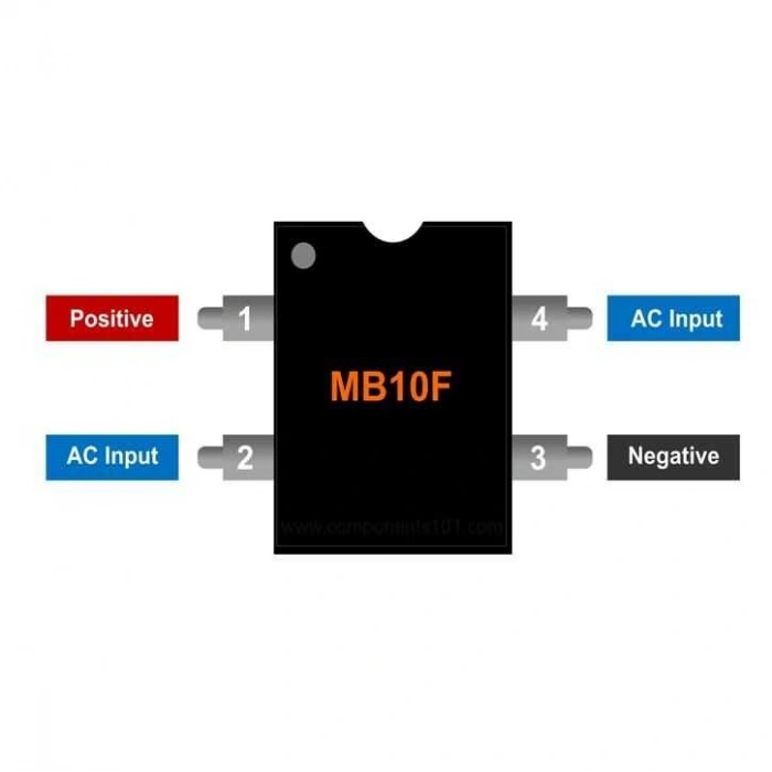MB10F 0.5A 1000V SMD Köprü Diyot