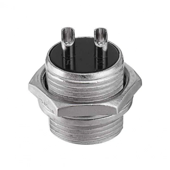 Mike Konnektör 2-Pin 16mm - Erkek