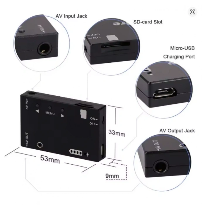 Mini FPV DVR Kayıt Cihazı