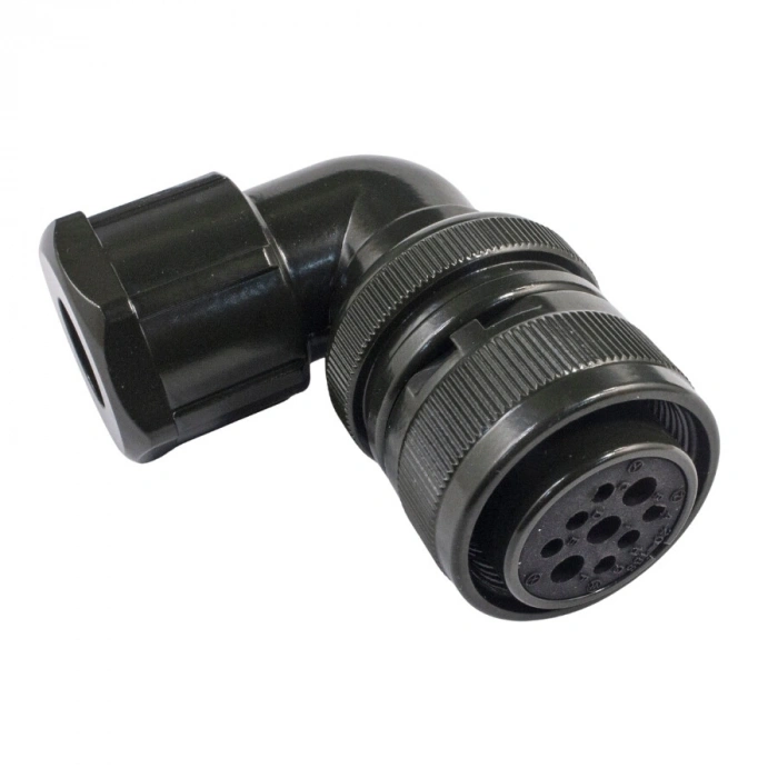 MS-3108A 9-Pin 20-18 Dirsek Tip Su Geçirmez Konnektör