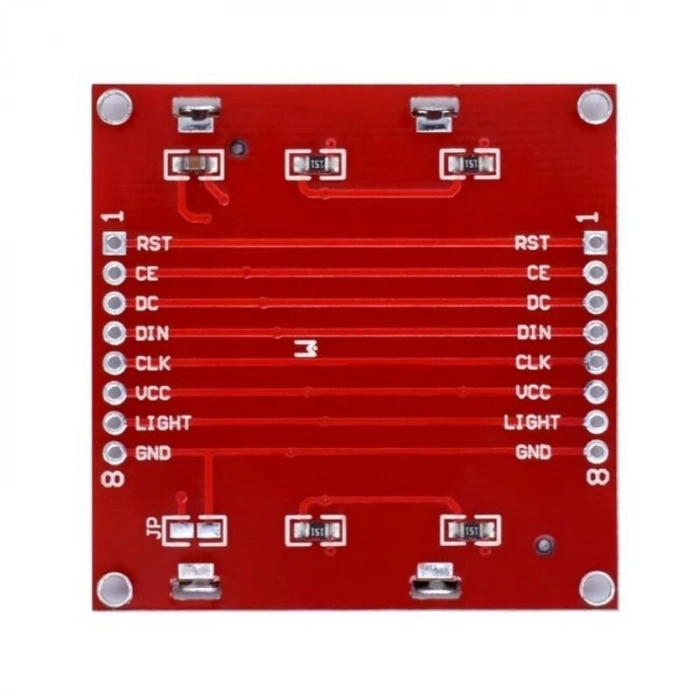 Nokia 5110 LCD Ekran - Kırmızı PCB