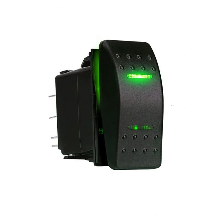 ON-OFF Yeşil Işıklı Anahtar 5-Pin 12V-24V