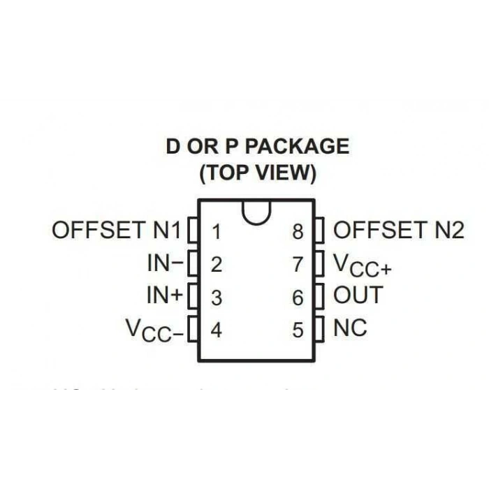 OP07CP DIP-8 OpAmp Entegresi