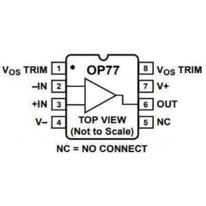 OP77 DIP-8 Ofset Voltaj İşlemsel Amplifikatör