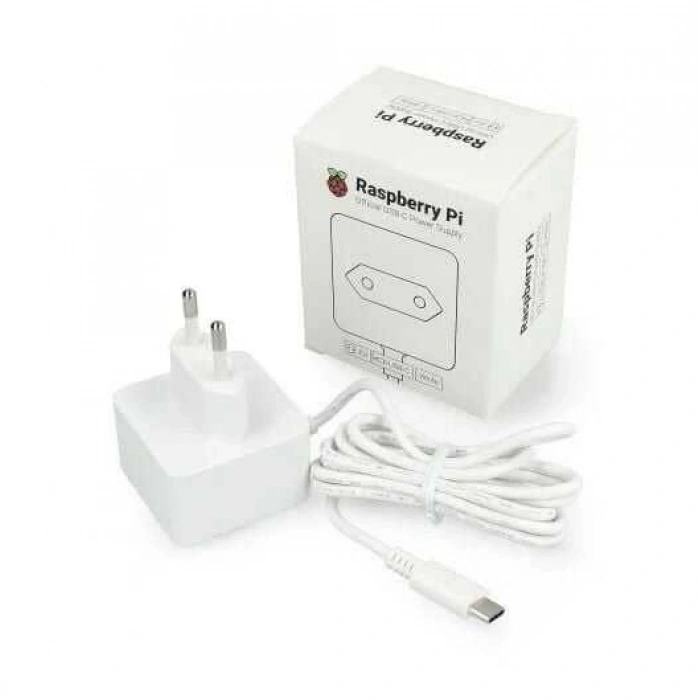Orjinal Raspberry Pi Adaptör 5V 3A - Beyaz